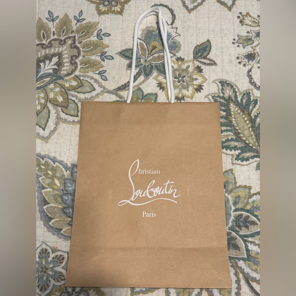 Christian Louboutin Brown Shopping Bag with Envelope - Picture 8 of 9